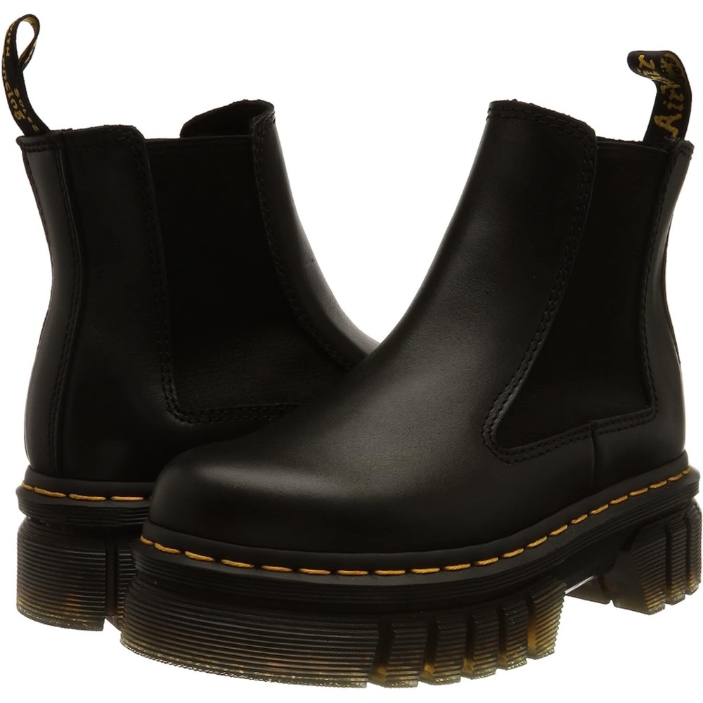 AUDRICK NAPPA LEATHER PLATFORM CHELSEA BOOTS